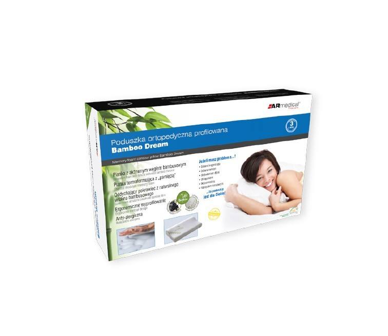 PODUSZKA ORTOPEDYCZNA BAMBOO DREAM Z BAMBUSEM ARMEDICAL MFP-5030BF