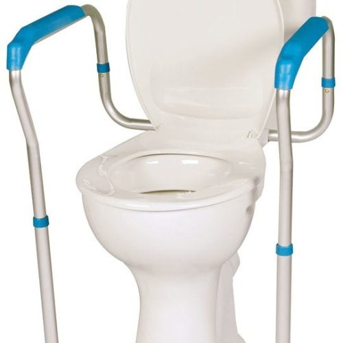 RAMA ASEKURACYJNA DO SEDESU Z DWIEMA PODPORAMI UŁATWIJĄCA WSTAWANIE I SIADANIE