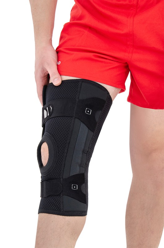 ORTEZA JEDNOSZYNOWA ASYMETRYCZNA NA GOLEŃ I UDO Z ZAKRESEM REGULACJI RUCHOMOŚCI CO 15 STOPNI AS-KX-01 REH4MAT - obrazek 4