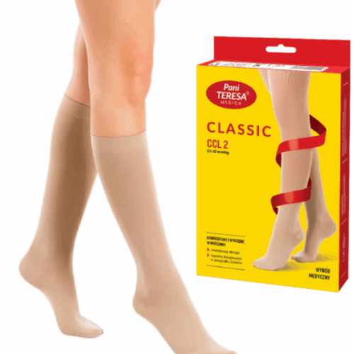 Podkolanówki uciskowe CLASSIC CCL2 II klasa kompresji PT0405 PANI TERESA