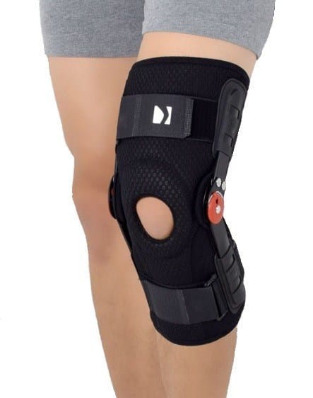 TYLNA KRÓTKA OTWARTA ORTEZA STAWU KOLANOWEGO Z REGULACJĄ ZAKRESU RUCHOMOŚCI CO 15 STOPNI