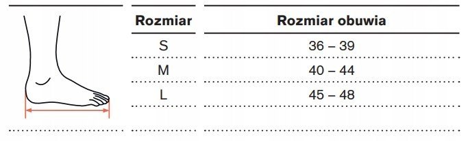 ORTEZA KOSTKI MALLEO TRISTEP 50S8