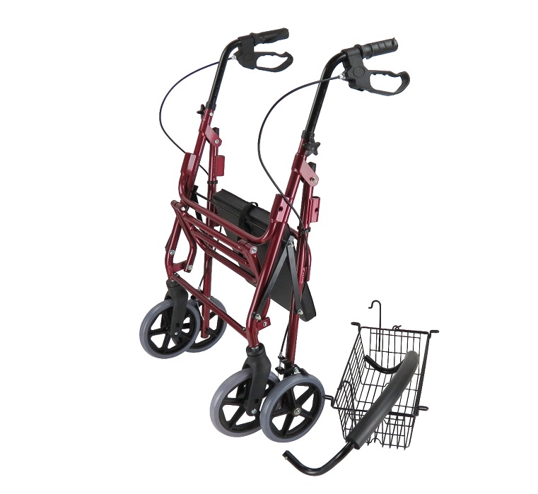 PODPÓRKA Z PODNÓŻKIEM REHABILITACYJNA 4- KOŁOWA ALUMINIOWA COMFORT AR-022 ARMEDICAL - obrazek 3