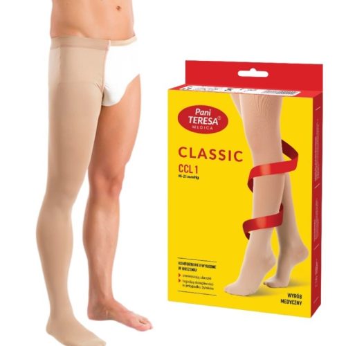 POŃCZOCHA UCISKOWA Z PRZYPIĘCIEM DO PASA CCL1 PT0415 PANI TERESA CLASSIC
