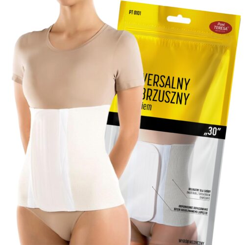 Pas brzuszny UNIWERSALNY zapinany na rzep "30" PT0101 PANI TERESA