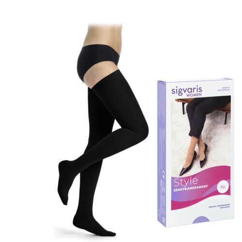POŃCZOCHY UCISKOWE SIGVARIS MAGIC STYLE SEMITRANSPARENT 1 LUB 2 KLASA KOMPRESJI CCL1 CCL2
